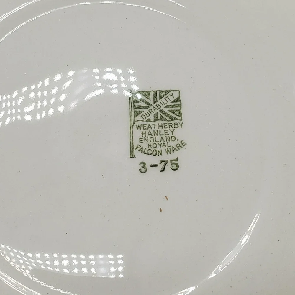 Set of 4 Royal Falcon Gift Ware Weatherby Stunning Plates Stoke-on-Trent England